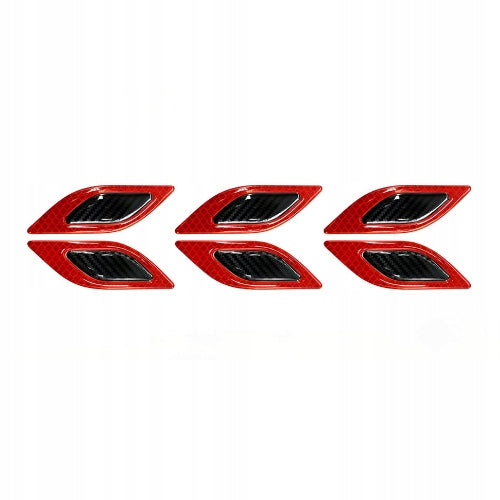 6x Reflexné nálepky na auto, ochranná fólia 3D Drivio24