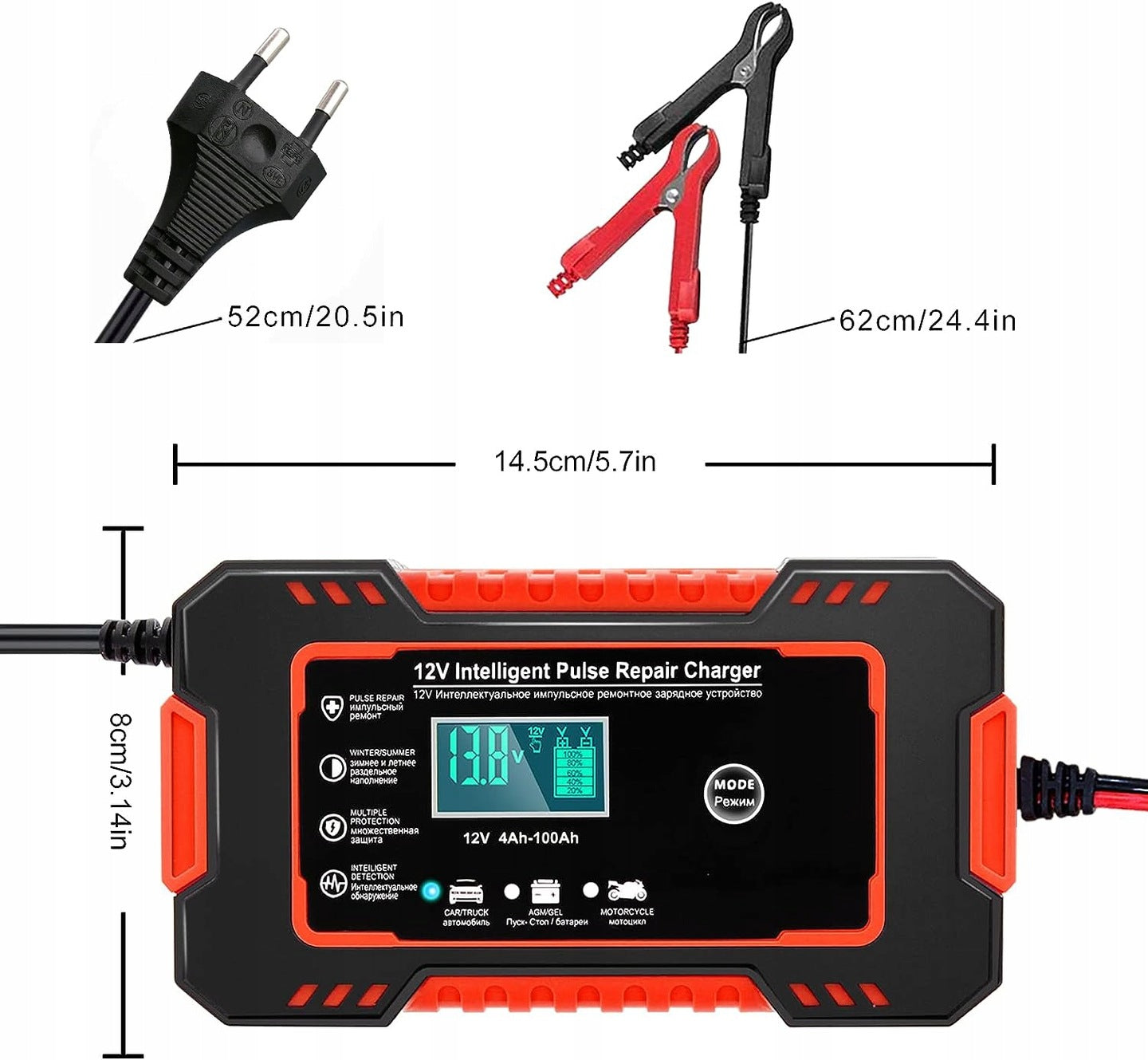 Automatická nabíjačka batérií s režimom opravy 12V 6A