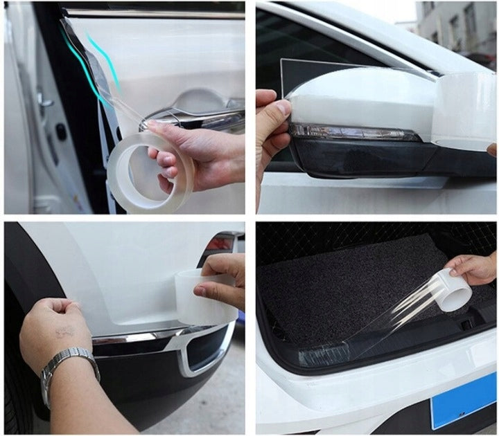 Ochranná páska, silná fólia na prahy dverí auta, bezfarebná, 3m, Drivio24