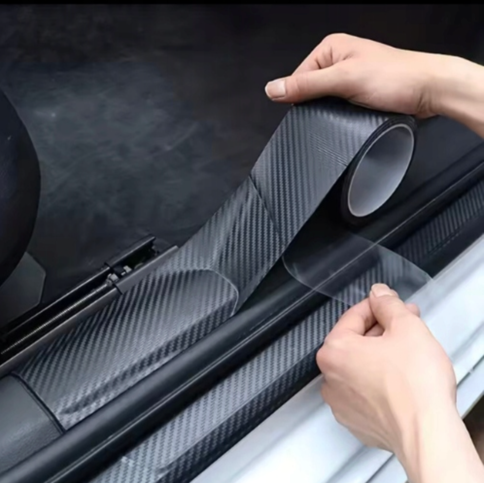 Ochranná páska, silná karbónová fólia na prahy a batožový priestor auta, 3m, Drivio24