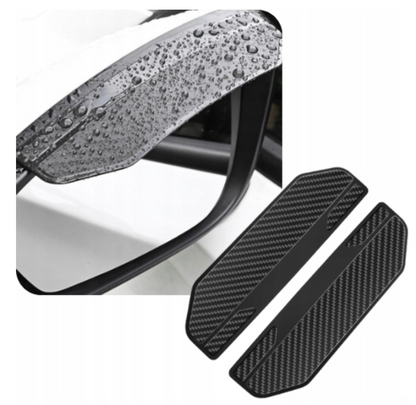 Ochranný nálep na spätné zrkadlo proti dažďu, uhlíková vlákna, 2 ks sada, Drivio24