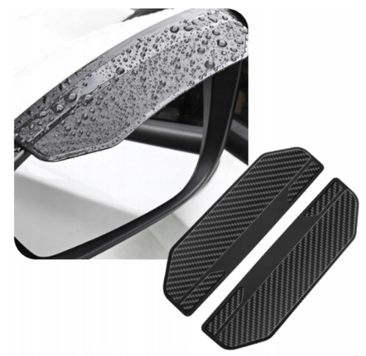 Ochranný nálep na spätné zrkadlo proti dažďu, uhlíková vlákna, 2 ks sada, Drivio24