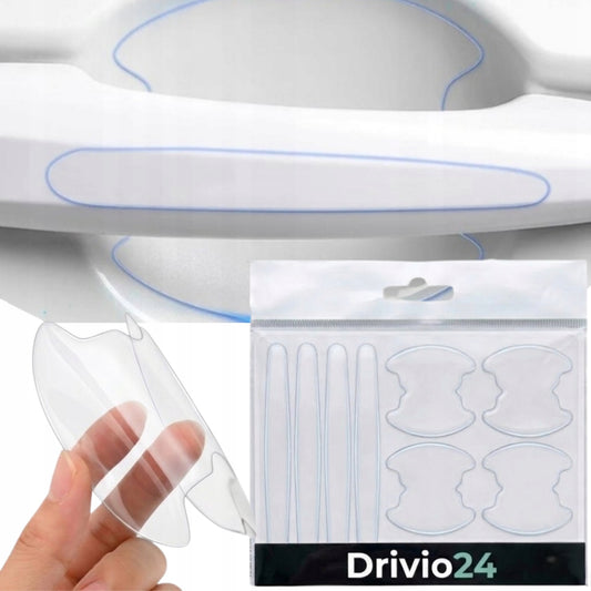 Ochranná fólie pod kliky dveří Drivio24 8 ks průhledná