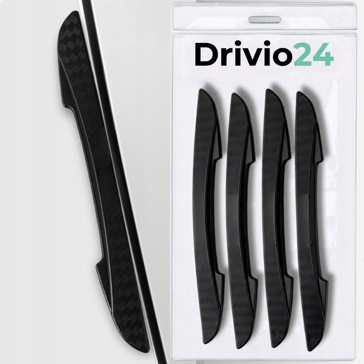 Ochrana dveří černá Drivio24 4 ks gumové zarážky do auta