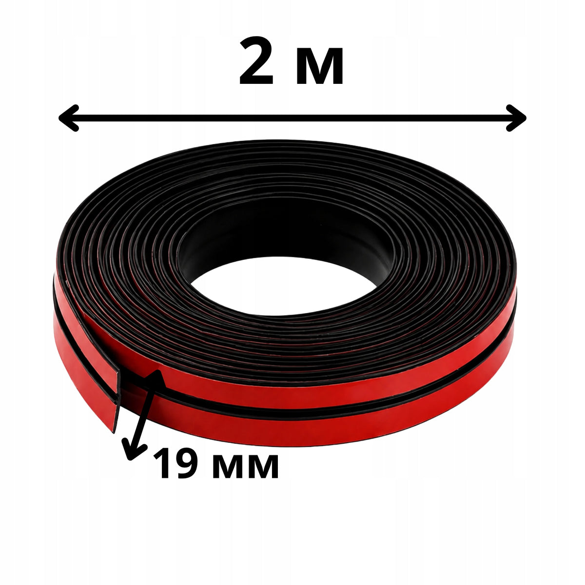 Tesnenie pod predné sklo EPDM Drivio24 2 m 19 mm + stierka