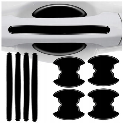 8x Silná ochranná fólia pod dverné kľučky auta, nálepky Drivio24