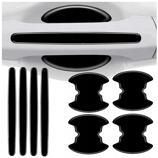 8x Silná ochranná fólia pod dverné kľučky auta, nálepky Drivio24