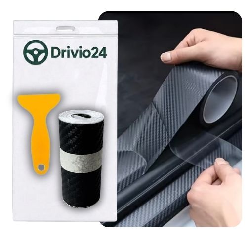 Ochranná páska, silná karbónová fólia na prahy a batožový priestor auta, 3m, Drivio24