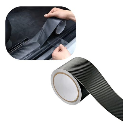 Ochranná páska, silná karbónová fólia na prahy a batožový priestor auta, 3m, Drivio24