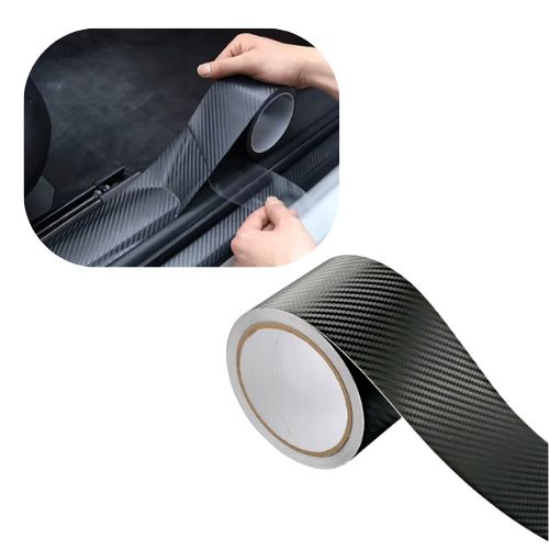 Ochranná páska, silná karbónová fólia na prahy a batožový priestor auta, 3m, Drivio24