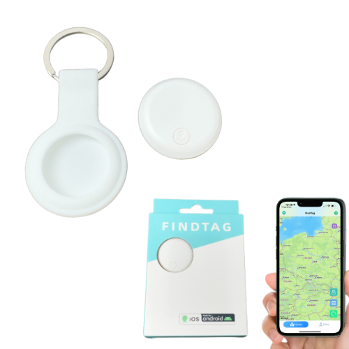 GPS lokalizátor pre auto kľúče, kompatibilný s Android a iOS + puzdro na kľúčenku Drivio24