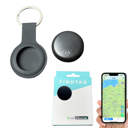 GPS lokalizátor pre auto kľúče, kompatibilný s Android a iOS + puzdro na kľúčenku Drivio24