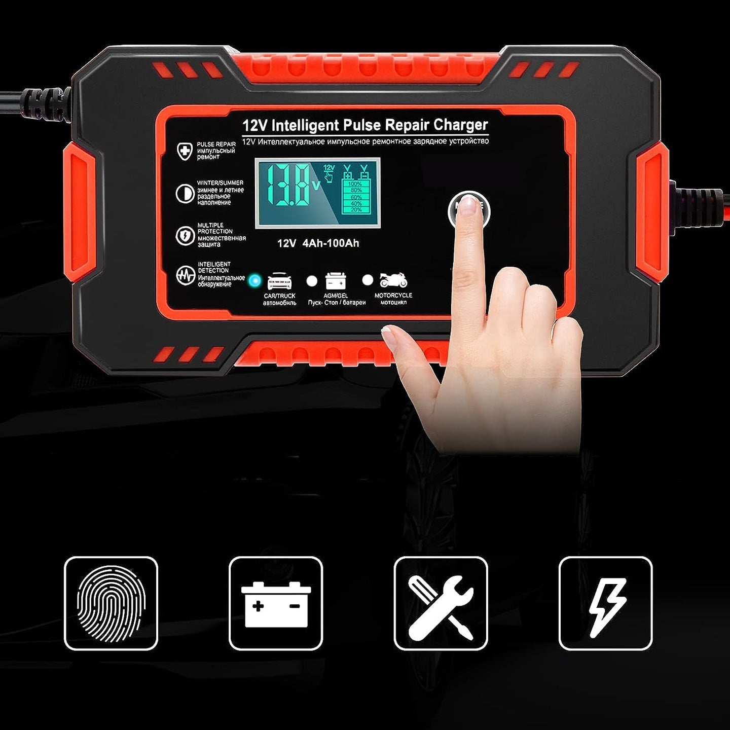 Automatická nabíjačka batérií s režimom opravy 12V 6A