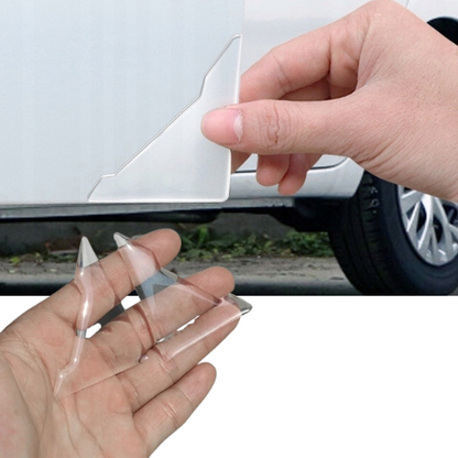 2x Ochranné samolepky na dvere auta, transparentné, silikónové, Drivio24