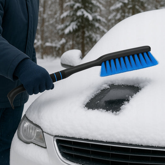 Škrabka na ľad na odstraňovanie snehu z auta, škrabanie čelných skiel, teleskopická 3 v 1 Drivio24