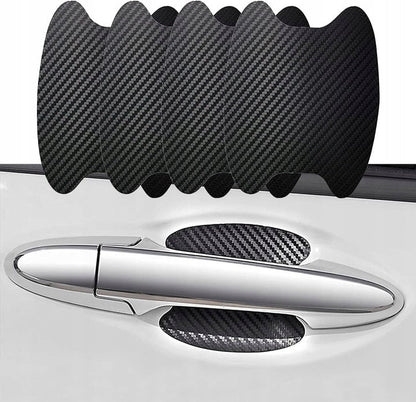 Ochranné nálepky carbon pod kliky dveří Drivio24 4 ks