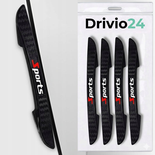 Chrániče dveří Sports Drivio24 4 ks gumové zarážky do auta