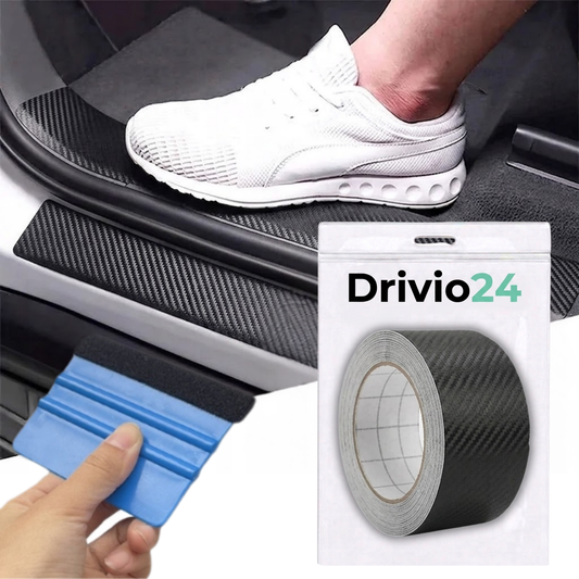 Ochranná páska karbonová 7cm x 3m na prahy, kufr, dveře. Fólie na auto.