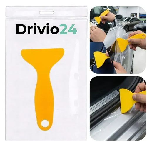 Žltá stierka na montáž fólií a nálepiek Drivio24